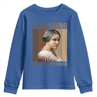 Madam CJ Walker Keep Going Retro Poster Youth Sweatshirt Black History Month Gift - Wonder Print Shop
