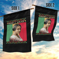 Madam CJ Walker Retro Sunset Garden Flag Strong Black Woman Leader - Wonder Print Shop