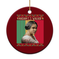 Madam CJ Walker Retro Sunset Ceramic Ornament Strong Black Woman Leader - Wonder Print Shop