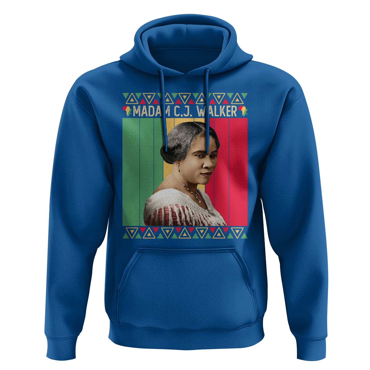 Madam CJ Walker Retro Sunset Hoodie Strong Black Woman Leader - Wonder Print Shop