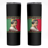 Madam CJ Walker Retro Sunset Skinny Tumbler Strong Black Woman Leader - Wonder Print Shop