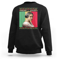 Madam CJ Walker Retro Sunset Sweatshirt Strong Black Woman Leader - Wonder Print Shop