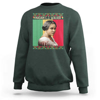 Madam CJ Walker Retro Sunset Sweatshirt Strong Black Woman Leader - Wonder Print Shop