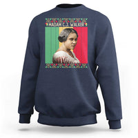 Madam CJ Walker Retro Sunset Sweatshirt Strong Black Woman Leader - Wonder Print Shop