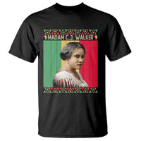 Madam CJ Walker Retro Sunset T Shirt Strong Black Woman Leader - Wonder Print Shop