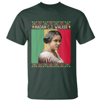 Madam CJ Walker Retro Sunset T Shirt Strong Black Woman Leader - Wonder Print Shop