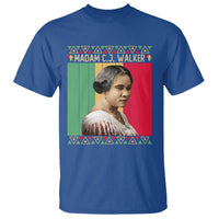 Madam CJ Walker Retro Sunset T Shirt Strong Black Woman Leader - Wonder Print Shop