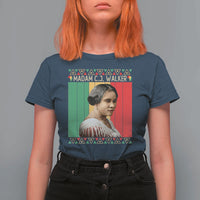 Madam CJ Walker Retro Sunset T Shirt For Women Strong Black Woman Leader - Wonder Print Shop