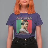 Madam CJ Walker Retro Sunset T Shirt For Women Strong Black Woman Leader - Wonder Print Shop