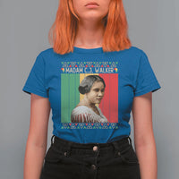 Madam CJ Walker Retro Sunset T Shirt For Women Strong Black Woman Leader - Wonder Print Shop