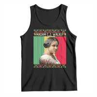Madam CJ Walker Retro Sunset Tank Top Strong Black Woman Leader - Wonder Print Shop