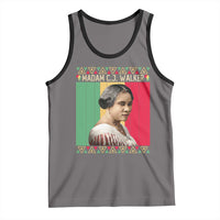 Madam CJ Walker Retro Sunset Tank Top Strong Black Woman Leader - Wonder Print Shop