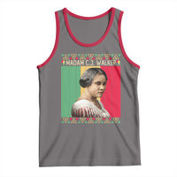 Madam CJ Walker Retro Sunset Tank Top Strong Black Woman Leader - Wonder Print Shop