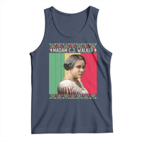 Madam CJ Walker Retro Sunset Tank Top Strong Black Woman Leader - Wonder Print Shop