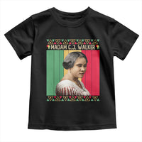 Madam CJ Walker Retro Sunset Toddler T Shirt Strong Black Woman Leader - Wonder Print Shop