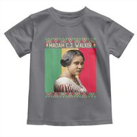 Madam CJ Walker Retro Sunset Toddler T Shirt Strong Black Woman Leader - Wonder Print Shop