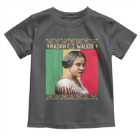 Madam CJ Walker Retro Sunset Toddler T Shirt Strong Black Woman Leader - Wonder Print Shop