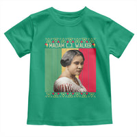 Madam CJ Walker Retro Sunset Toddler T Shirt Strong Black Woman Leader - Wonder Print Shop