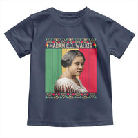 Madam CJ Walker Retro Sunset Toddler T Shirt Strong Black Woman Leader - Wonder Print Shop