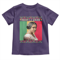 Madam CJ Walker Retro Sunset Toddler T Shirt Strong Black Woman Leader - Wonder Print Shop