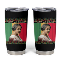 Madam CJ Walker Retro Sunset Tumbler Cup Strong Black Woman Leader - Wonder Print Shop