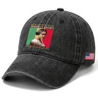 Madam CJ Walker Retro Sunset Washed Cotton Baseball Cap Strong Black Woman Leader