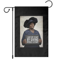 Madam CJ Walker Quote Garden Flag I Got My Start By Giving Myself A Start - Wonder Print Shop