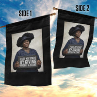 Madam CJ Walker Quote Garden Flag I Got My Start By Giving Myself A Start - Wonder Print Shop