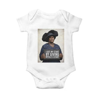 Madam CJ Walker Quote Baby Onesie I Got My Start By Giving Myself A Start - Wonder Print Shop
