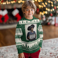 Madam CJ Walker Quote Ugly Christmas Sweater I Got My Start By Giving Myself A Start - Wonder Print Shop
