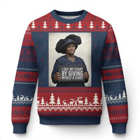 Madam CJ Walker Quote Ugly Christmas Sweater I Got My Start By Giving Myself A Start - Wonder Print Shop