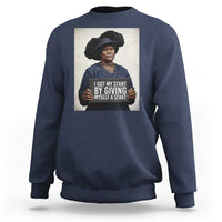 Madam CJ Walker Quote Sweatshirt I Got My Start By Giving Myself A Start - Wonder Print Shop