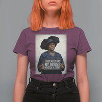 Madam CJ Walker Quote T Shirt For Women I Got My Start By Giving Myself A Start - Wonder Print Shop