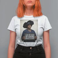 Madam CJ Walker Quote T Shirt For Women I Got My Start By Giving Myself A Start - Wonder Print Shop