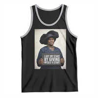 Madam CJ Walker Quote Tank Top I Got My Start By Giving Myself A Start - Wonder Print Shop