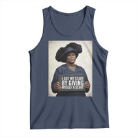 Madam CJ Walker Quote Tank Top I Got My Start By Giving Myself A Start - Wonder Print Shop