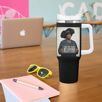 Madam CJ Walker Quote Tumbler With Handle I Got My Start By Giving Myself A Start - Wonder Print Shop