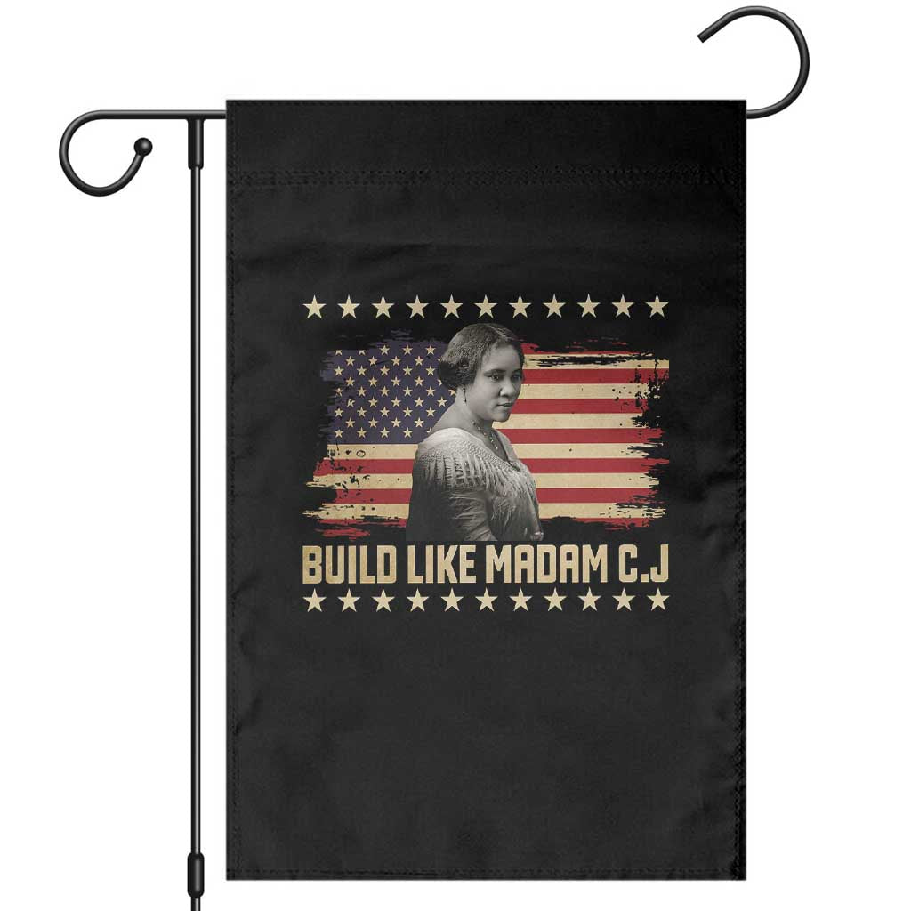 Build Like Madam CJ Walker Garden Flag Black History Month Gift - Wonder Print Shop