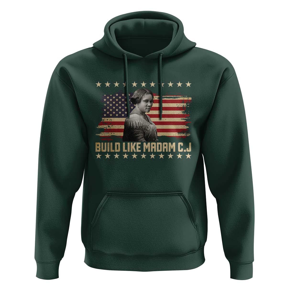 Build Like Madam CJ Walker Hoodie Black History Month Gift - Wonder Print Shop
