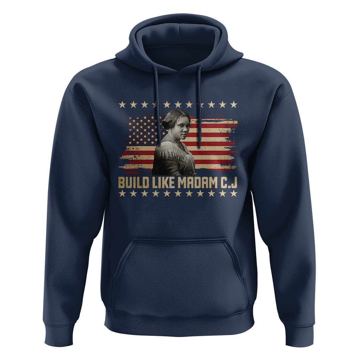 Build Like Madam CJ Walker Hoodie Black History Month Gift - Wonder Print Shop