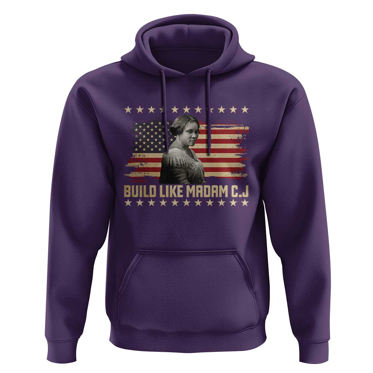 Build Like Madam CJ Walker Hoodie Black History Month Gift - Wonder Print Shop