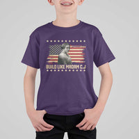 Build Like Madam CJ Walker T Shirt For Kid Black History Month Gift - Wonder Print Shop