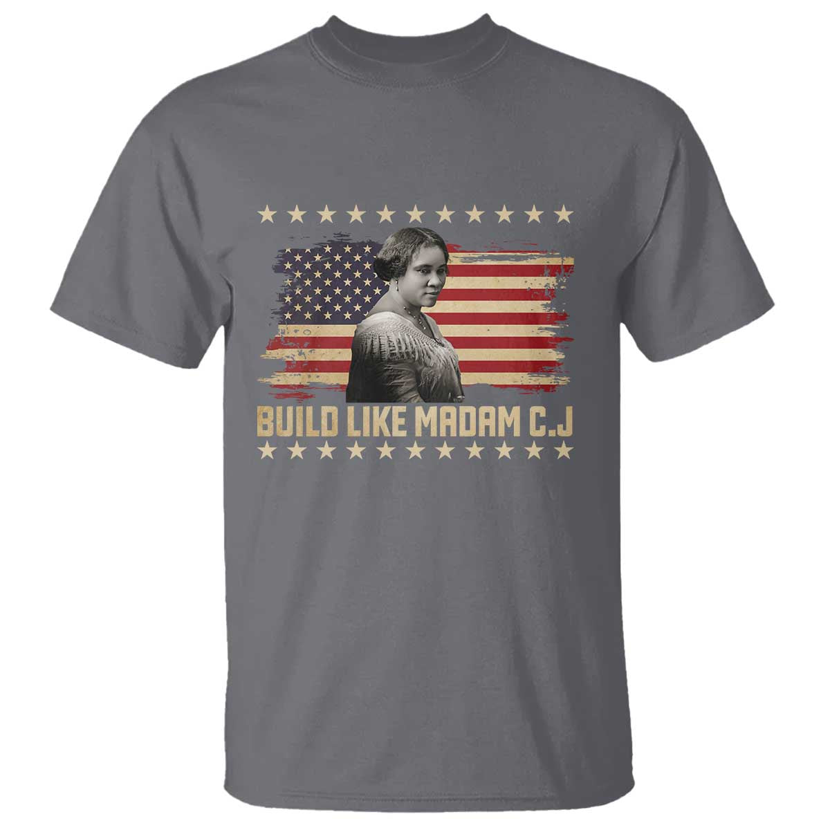Build Like Madam CJ Walker T Shirt Black History Month Gift - Wonder Print Shop
