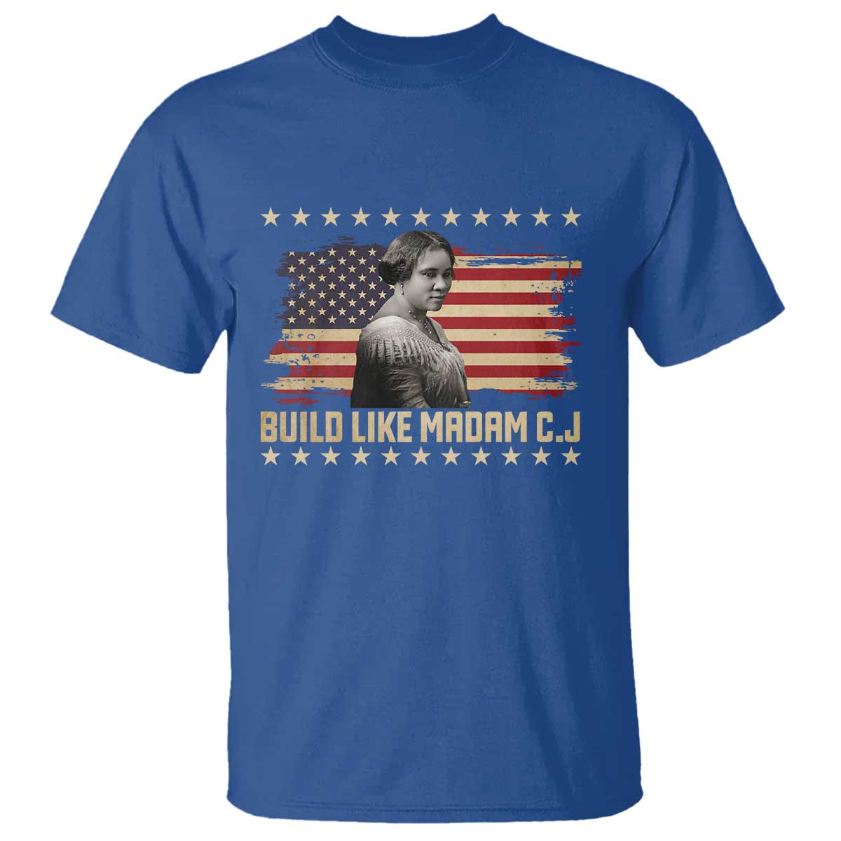 Build Like Madam CJ Walker T Shirt Black History Month Gift - Wonder Print Shop