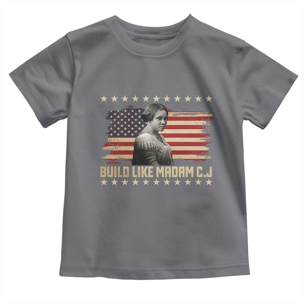 Build Like Madam CJ Walker Toddler T Shirt Black History Month Gift - Wonder Print Shop