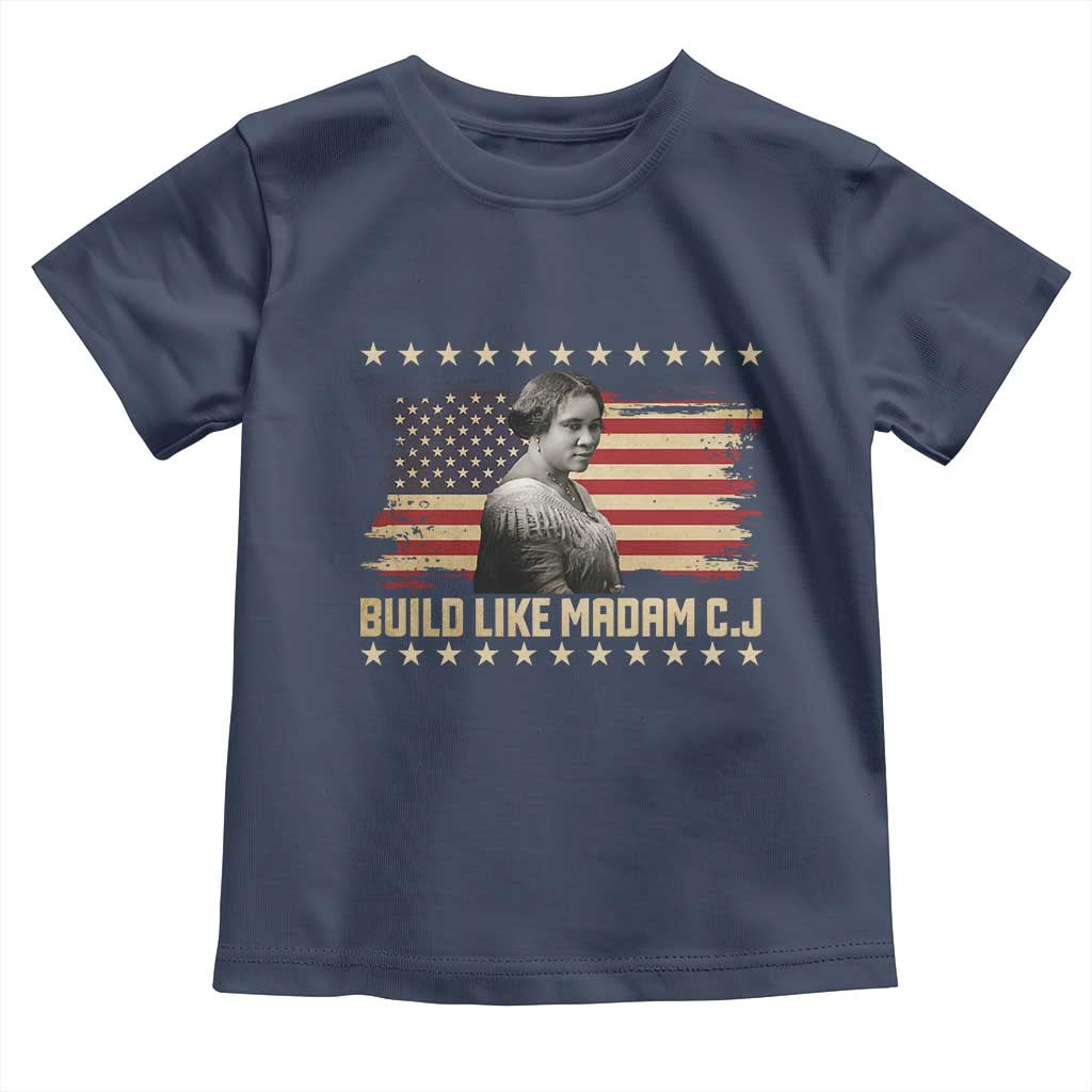 Build Like Madam CJ Walker Toddler T Shirt Black History Month Gift - Wonder Print Shop