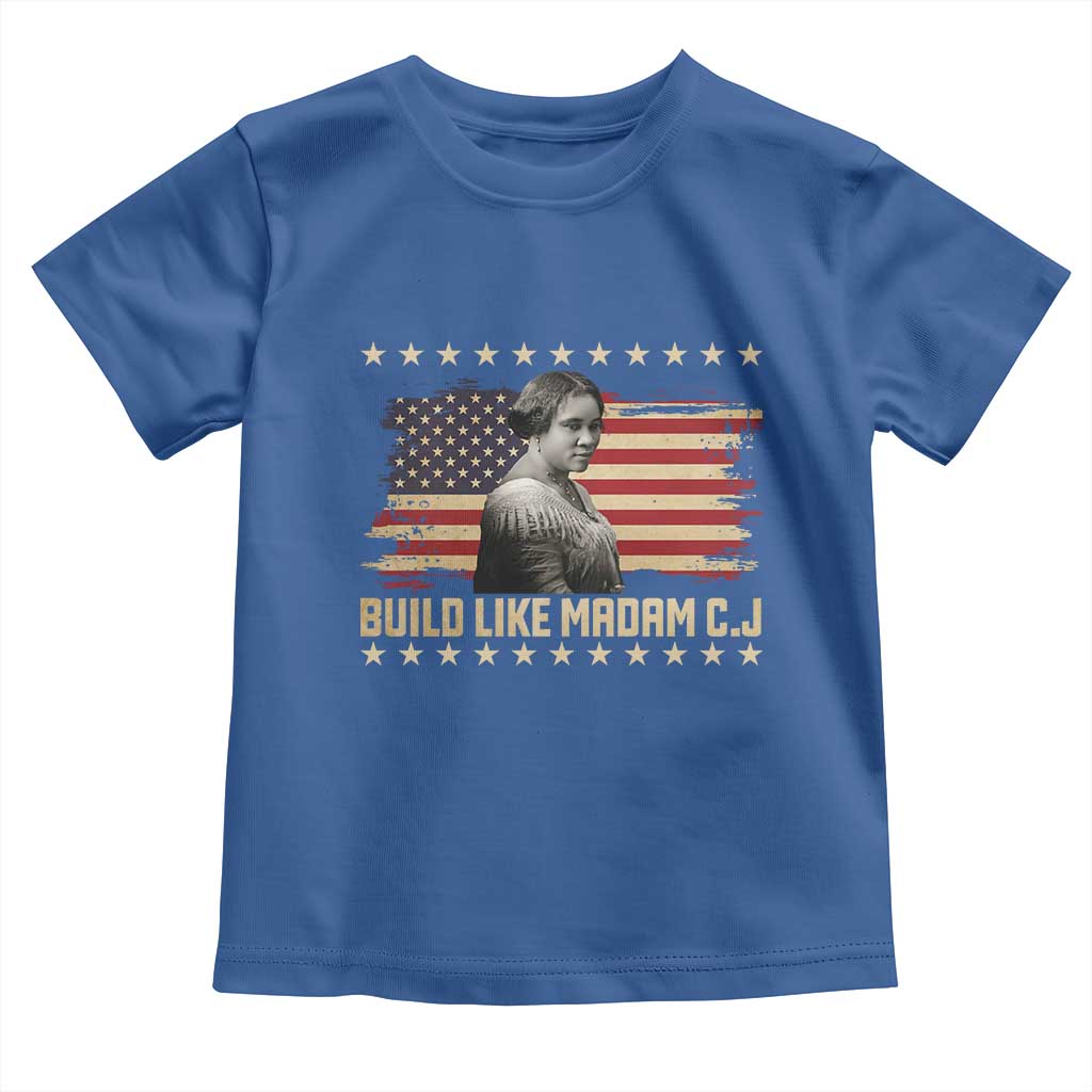 Build Like Madam CJ Walker Toddler T Shirt Black History Month Gift - Wonder Print Shop