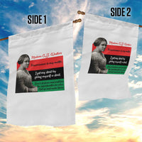 Madam CJ Walker Garden Flag Women Empowerment Inspirational Quote - Wonder Print Shop