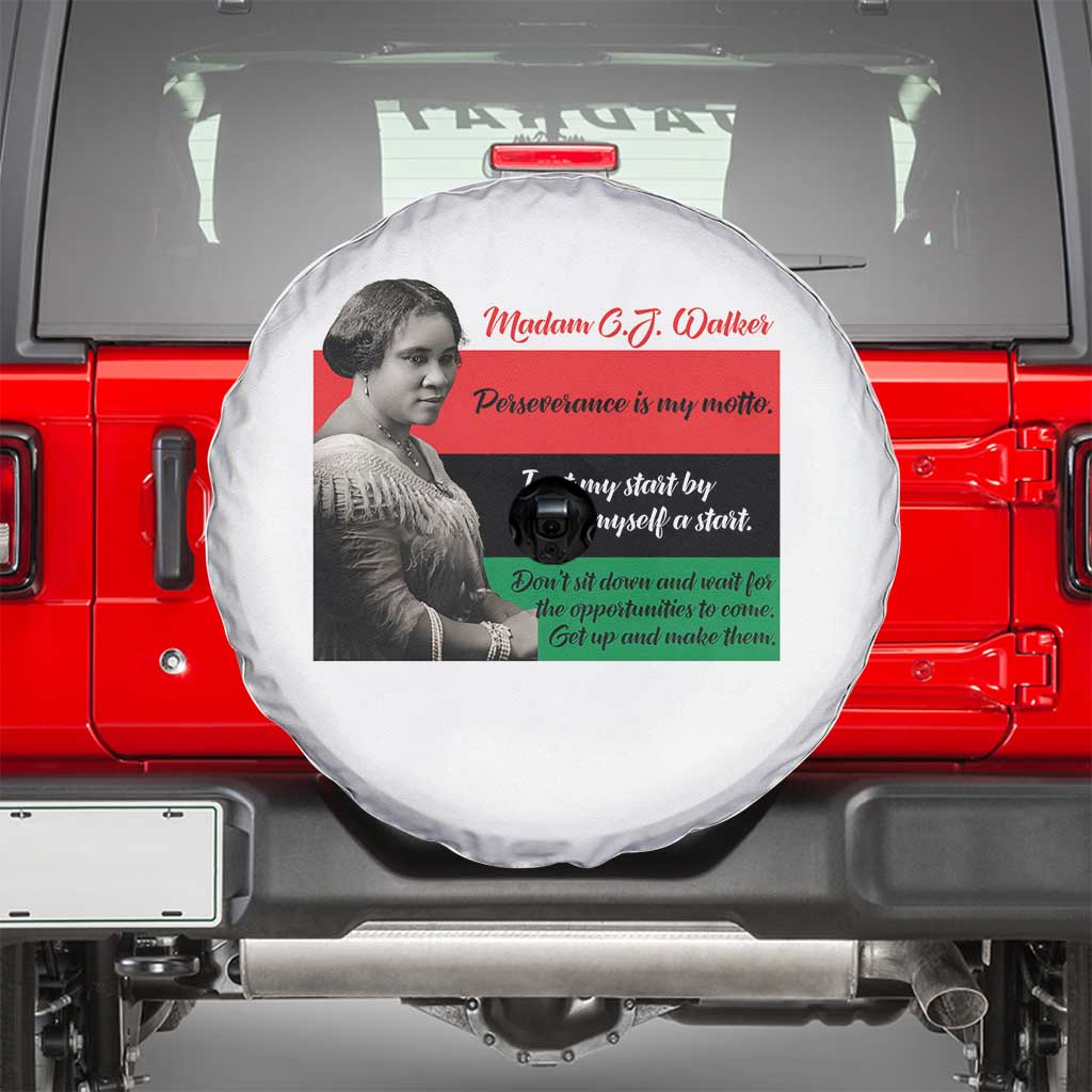 Madam CJ Walker Spare Tire Cover Women Empowerment Inspirational Quote - Wonder Print Shop