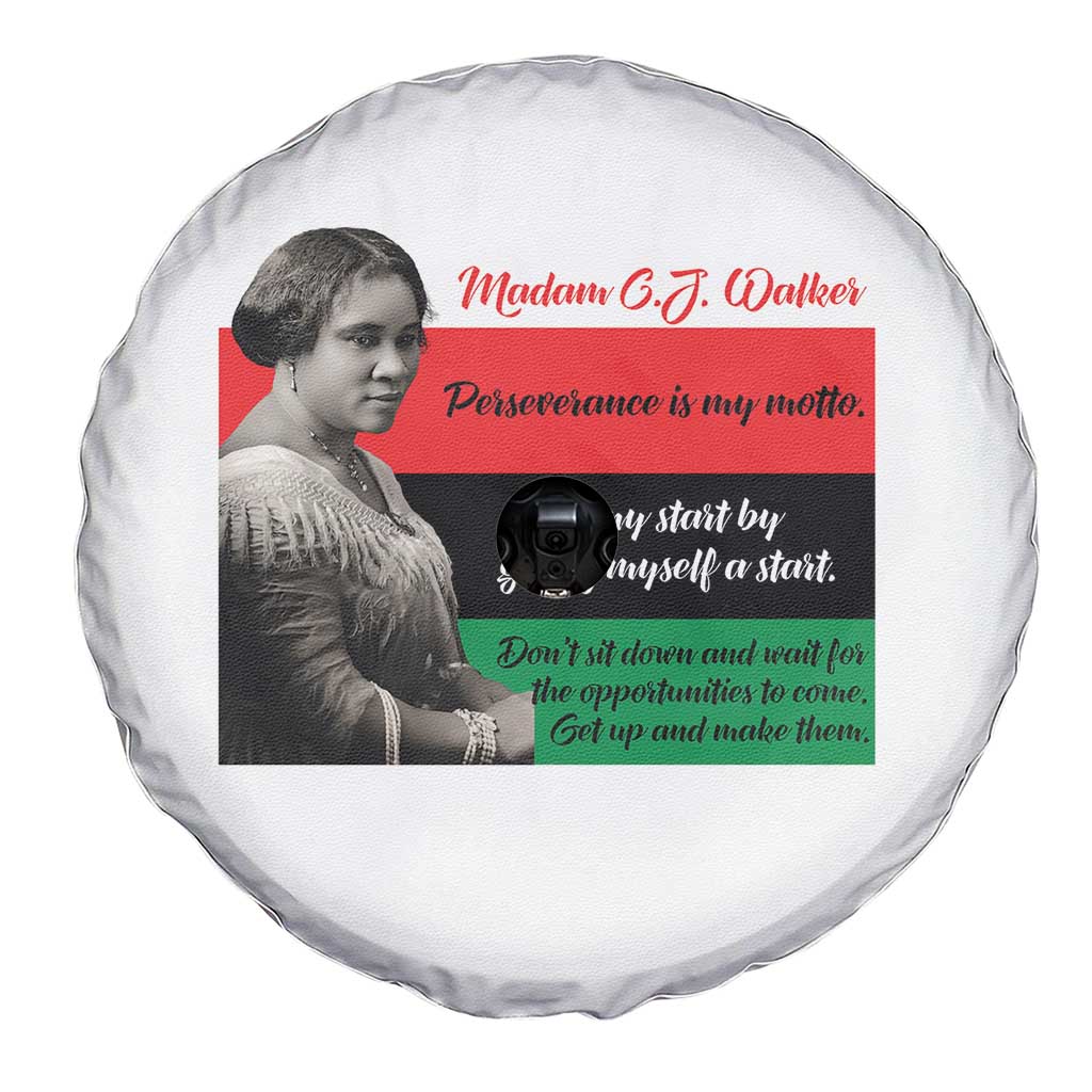 Madam CJ Walker Spare Tire Cover Women Empowerment Inspirational Quote - Wonder Print Shop